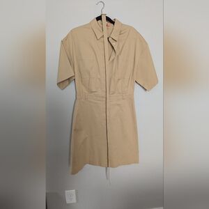 COPY - Theory Tan Short Sleeve Dress size12